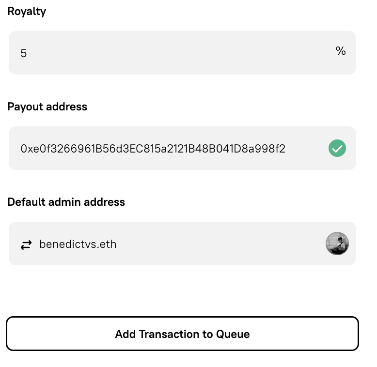 Droposals Royalty Payout