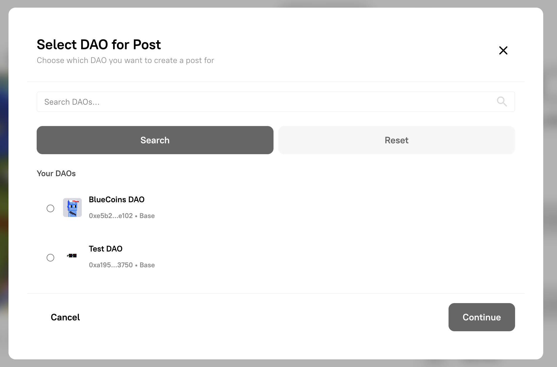 Select DAO for Post