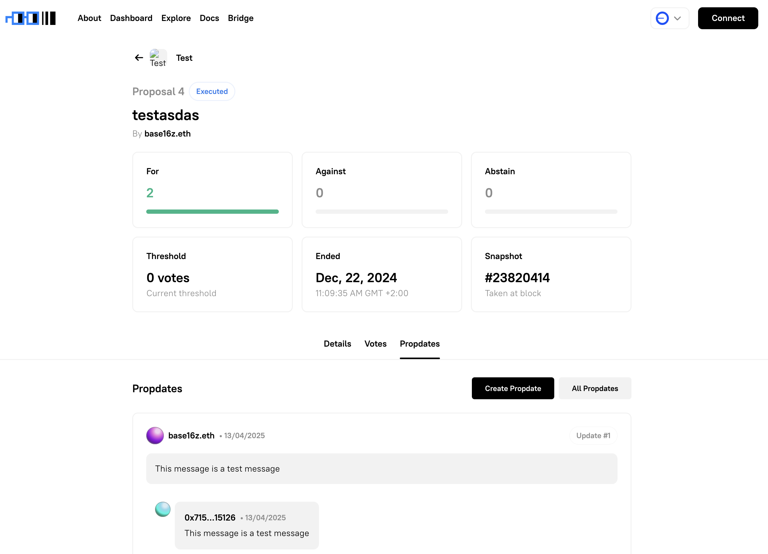 Overview Propdates